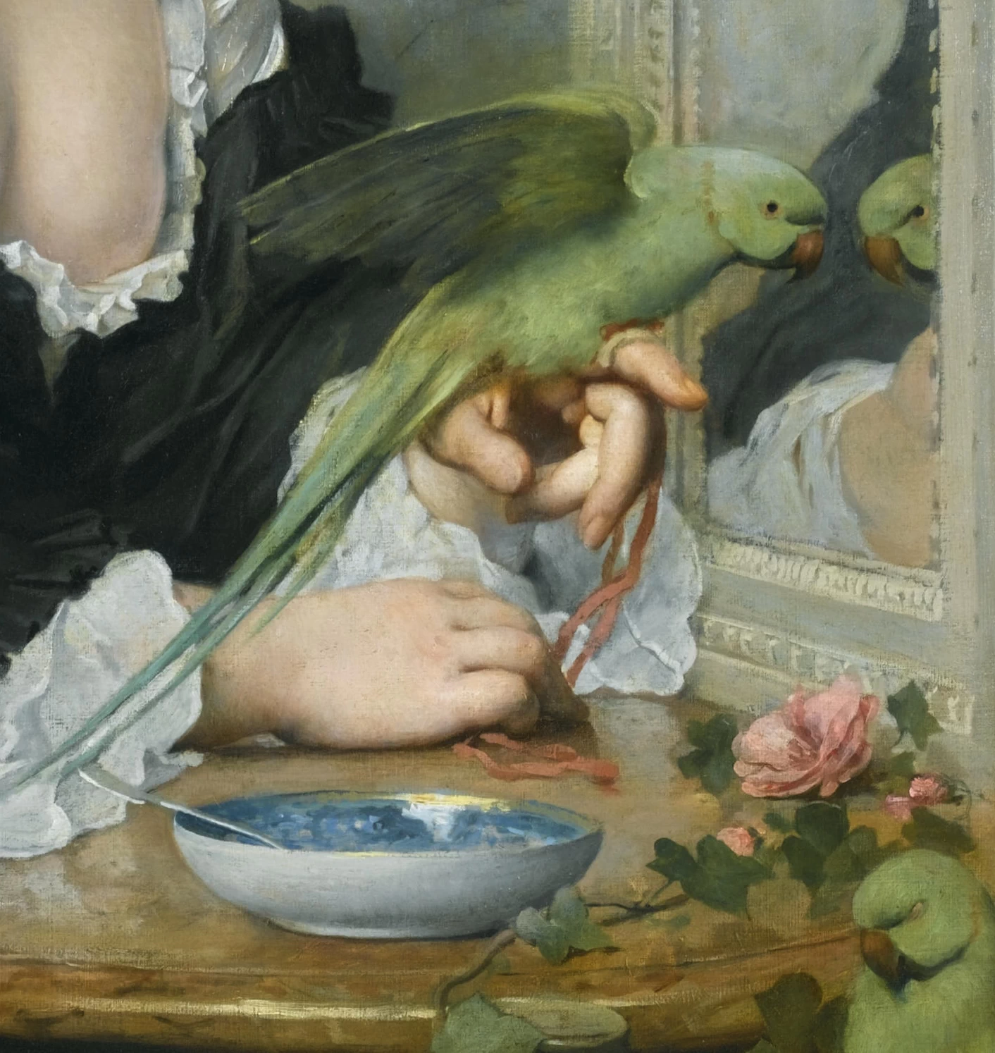 Charles Joshua Chaplin - Il papagallo, detaglio